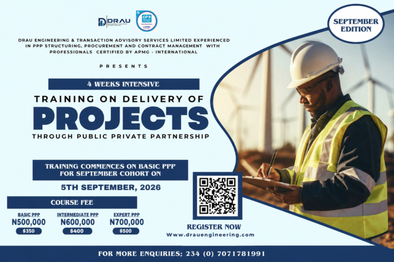 TRAINING ON DELIVERY OF PROJECTS THROUGH PUBLIC PRIVATE PARTNERSHIP